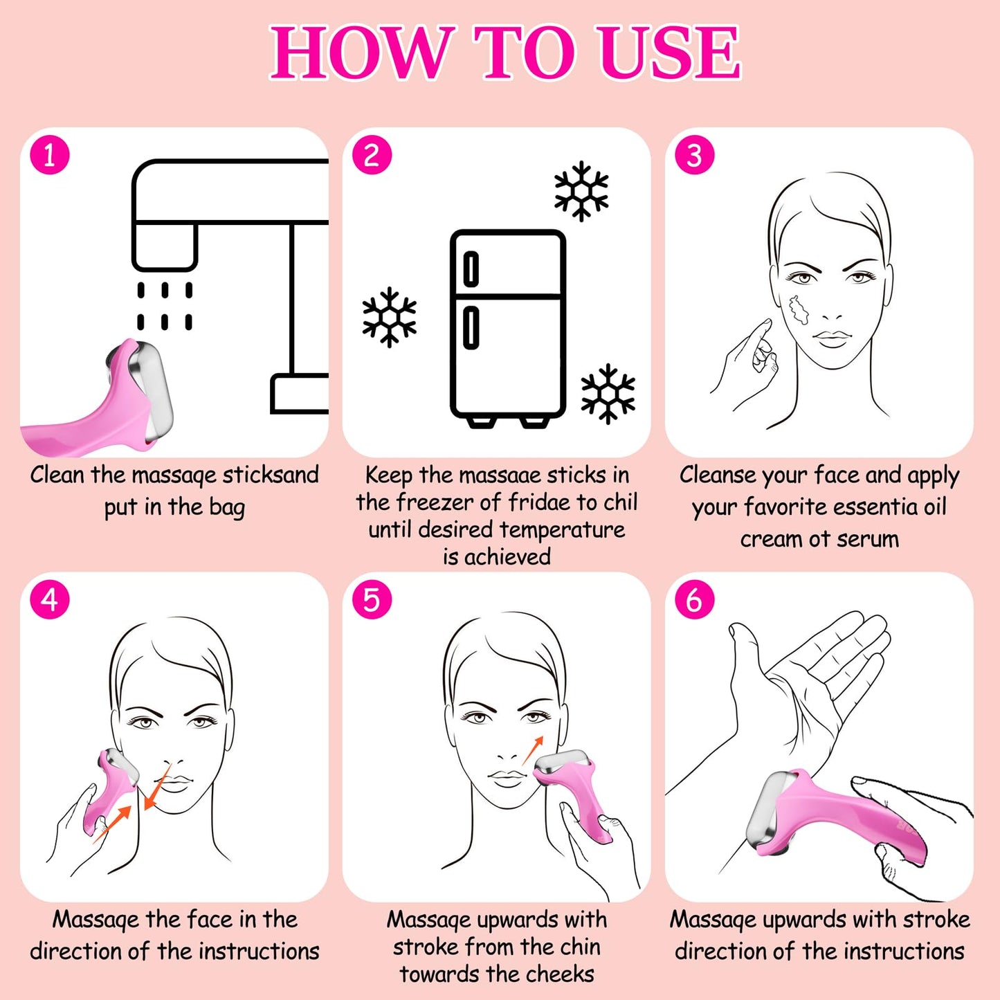 360° Rotating Ice Roller for Face-Stainless Steel Facial Massage Tool for Skin Tightening, Ice Face Roller -Wrinkle Reduction & Dark Circle Relief, Gift for Skincare Enthusiasts.