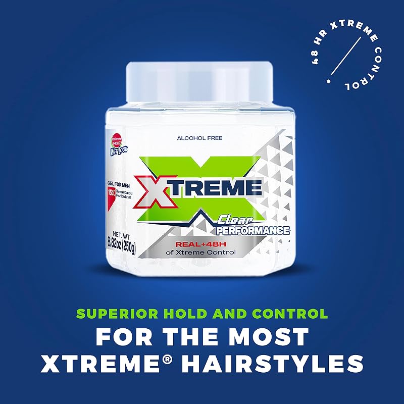 Xtreme Performance Hair Gel Aloe Vera 8.82 oz (Pack of 12) - Extra Strong Hold