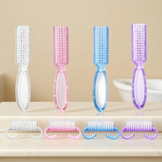 Nail Scrubber Brush 8PCS Set, Handle and Long Handle Nail Cleaning Brushes, Sturdy Fingernail Brush for Manicures