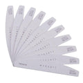Makartt Nail File: 100/180 Grit Emery Boards for Nails, 10 Pcs Zebra Doubled Sides Coarse Fingernail Filer for Acrylic and Extension Gel Removal Manicure Kit Salon Home Use