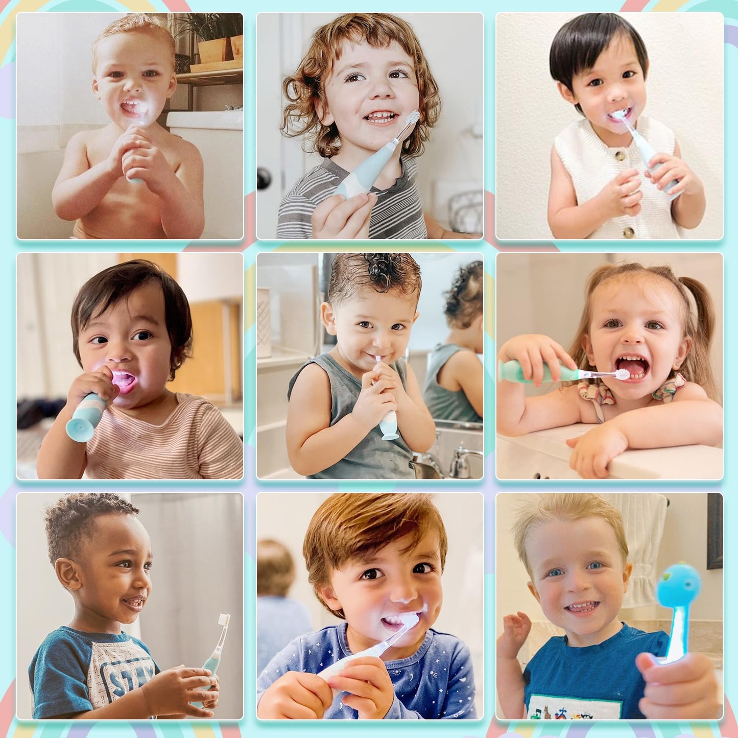 Papablic Replacement Toothbrush Heads - 2 Count | Compatible with Papablic BabyHandy & Toddler Sonic Electric Toothbrushes (18-36 Months)