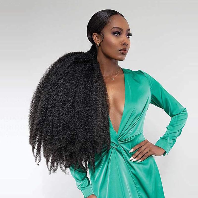 Janet Collection Nala Tress 6X Expression Afro Twist Braid 80" (6Pcs) Off Black 1B