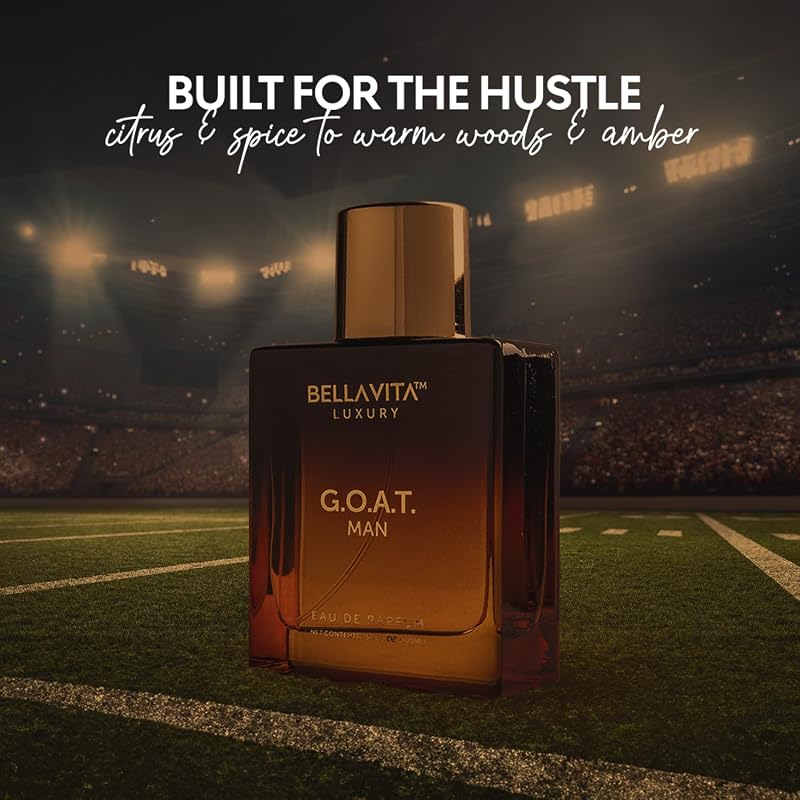 Men's Luxury G.O.A.T Eau De Parfum – Bergamot, Lavender & Patchouli Long-Lasting Cologne