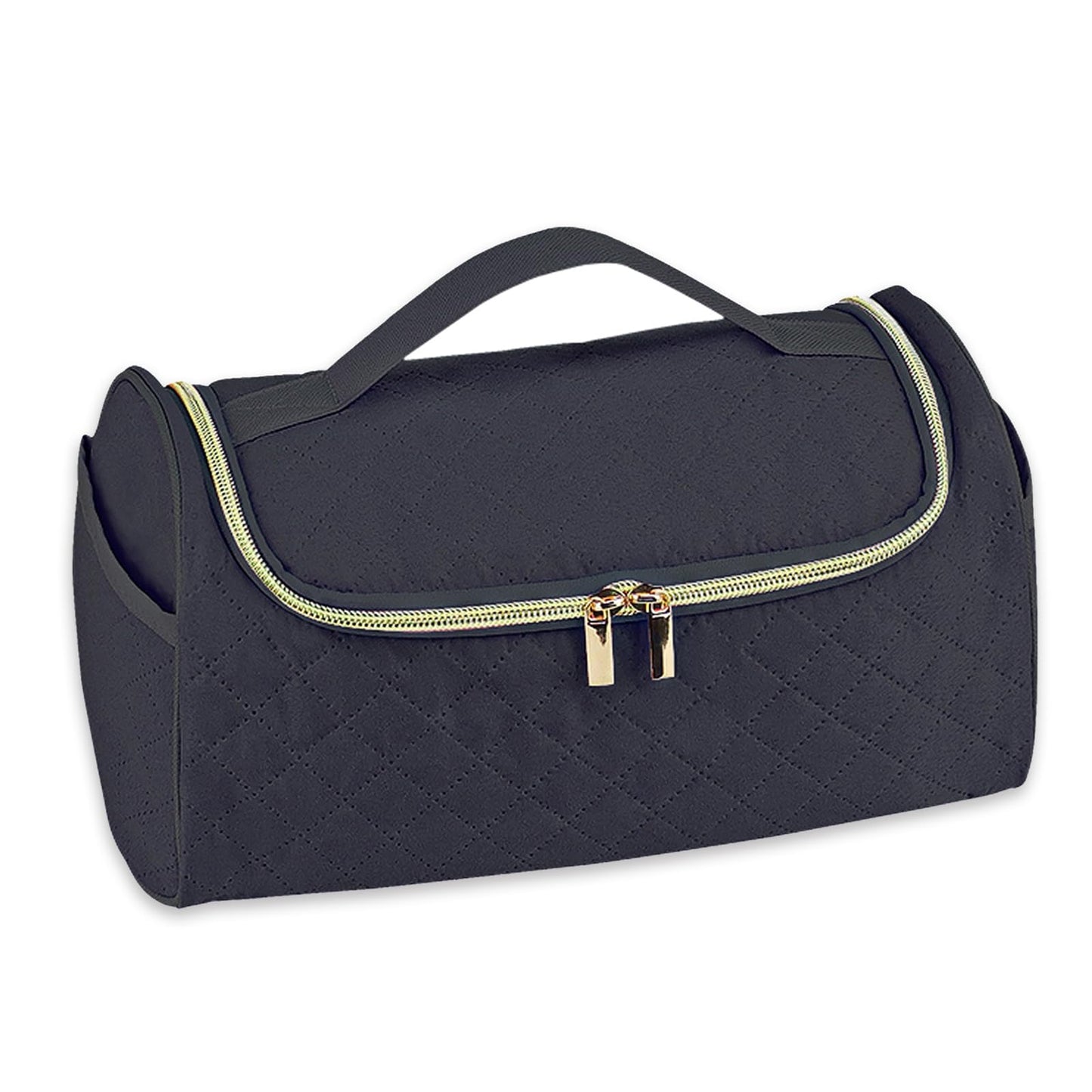 ALSLEA Portable Travel Case for Airwrap & Shark FlexStyle Large Capacity Organizer Bag for Hair Dryer, Airwrap Styler & Attachments, Waterproof Padded Storage Bag with Hanging Hook (Black)