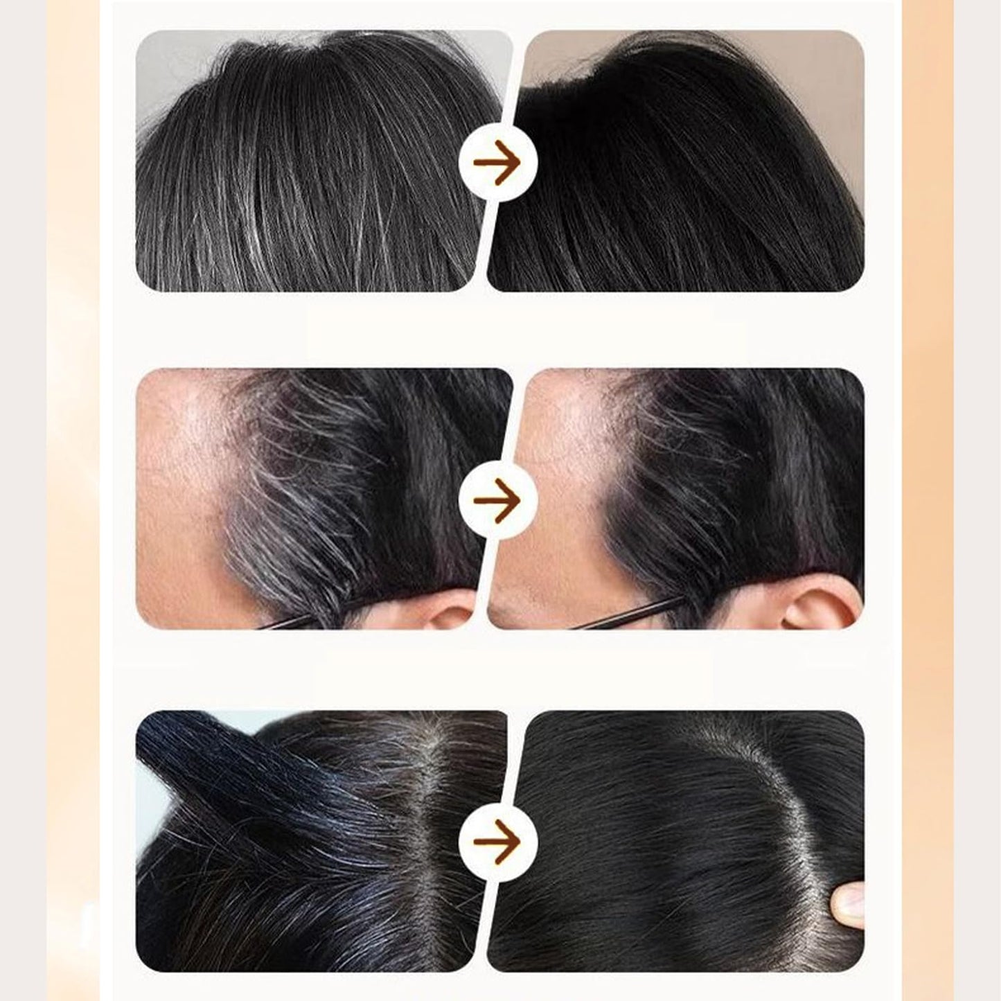 Carylook Hair Color Stick, Waterproof and Sweat-Proof Hair Dye Stick, 2 In 1 Portable Hair Color Touch-Up Sticks with Comb, Quick Touch Up White Hair Concealer Sticks for Women & Men