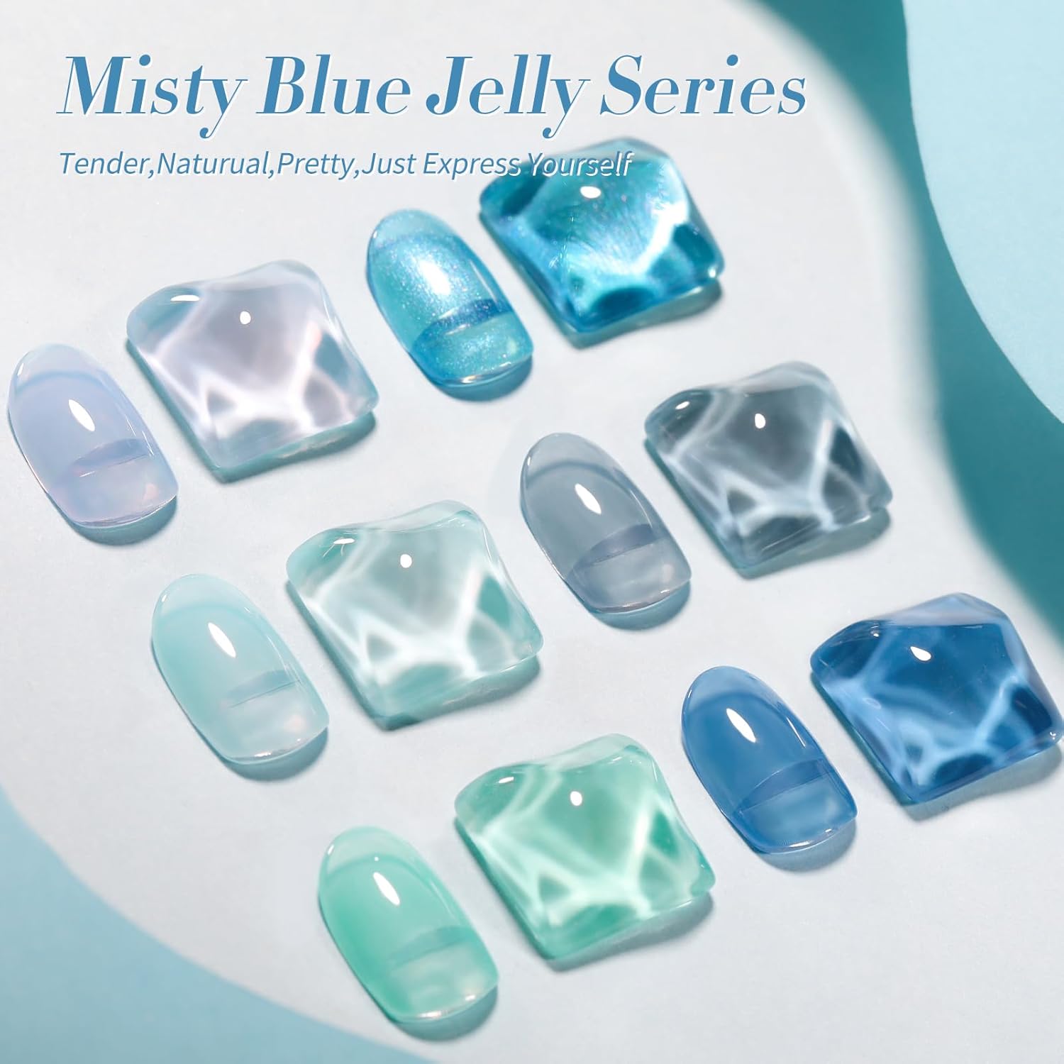 Born Pretty Neon Jelly Gel Nail Polish Set - Halloween Colors, Soak Off UV/LED for Salon & DIY