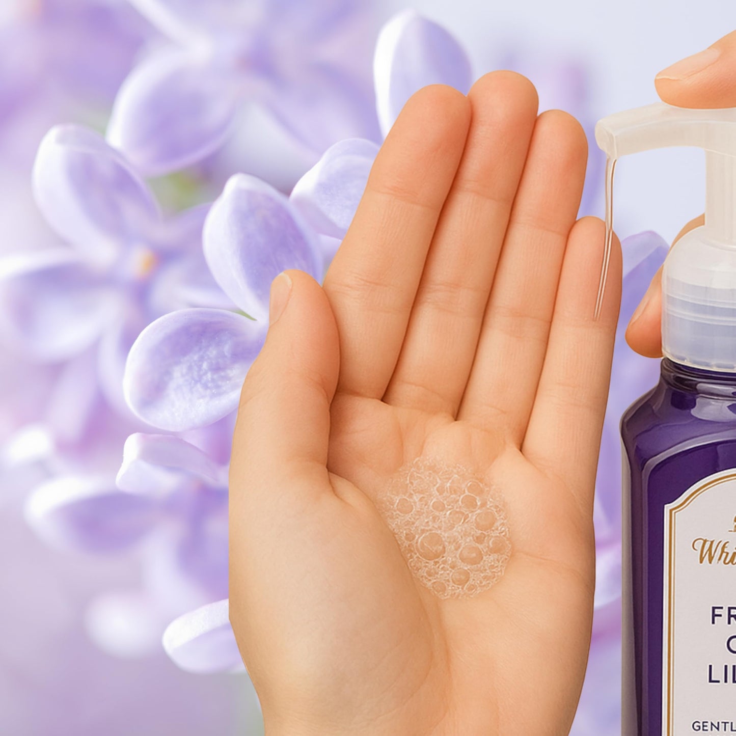 Fresh Cut Lilacs Gentle Foaming Hand Soap 8.75 Ounce Full Size Pump Bottle Wash