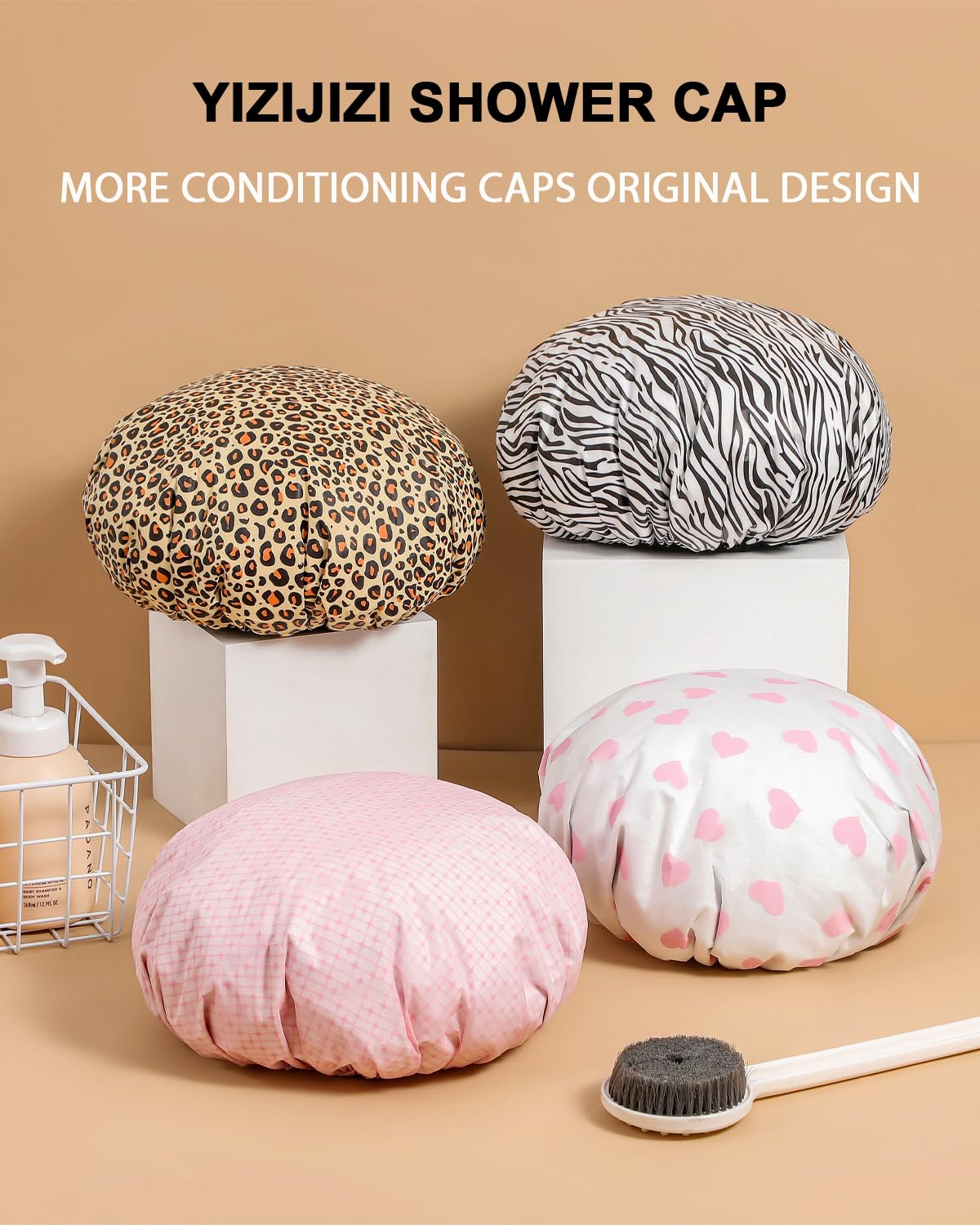 YIZIJIZI 2 Pieces Heat Cap For Deep Conditioning Made Of Aluminum Foil For Home And Salon Use, Hair Dyeing And Hot Oil Treatment Tools (pink)