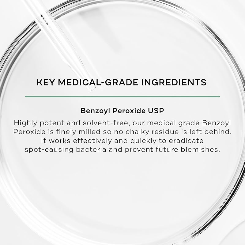 Replenix 10% BP Acne Gel – Medical-Grade Benzoyl Peroxide Spot Treatment (2 oz) – Variation: 10% Gel