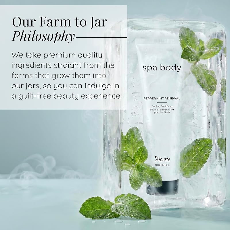 Peppermint Renewal Cooling Foot Balm for Dry Crackled Heels & Feet