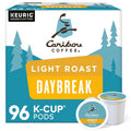 Caribou Daybreak Coffee Pods, Light Roast, 96-Count (4 Boxes of 24) | K-Cup Compatible