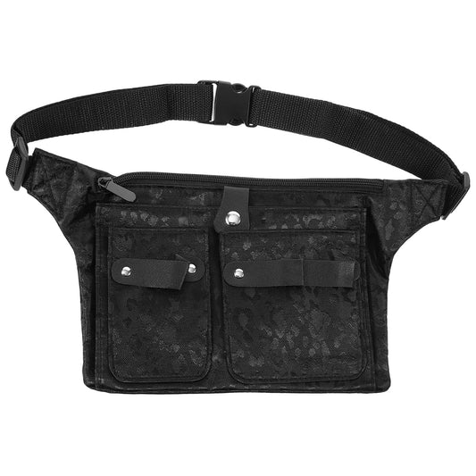 LALAFINA Hairdresser Scissor Bag Canvas Barber Waist Pouch Adjustable Strap Hairdressing Tools Hair Cutting Tools Bag for Salon and Home Use