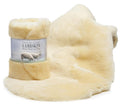 New Zealand Baby Sheepskin Rug – Amber Wool, 34-36 in, 1 in Trim, OEKO-TEX