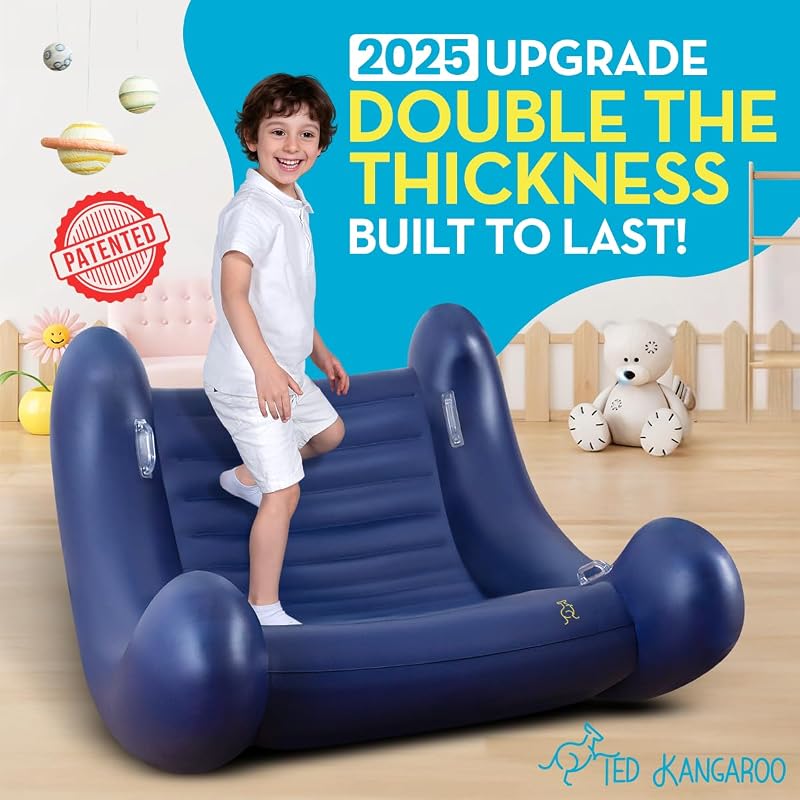 Ted Kangaroo CloudBounce Ultra Sensory Rocker for Kids - Small, Patented Inflatable Chair