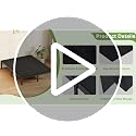 Twin Bunkie Board Support - White High-Density Mattress Foundation