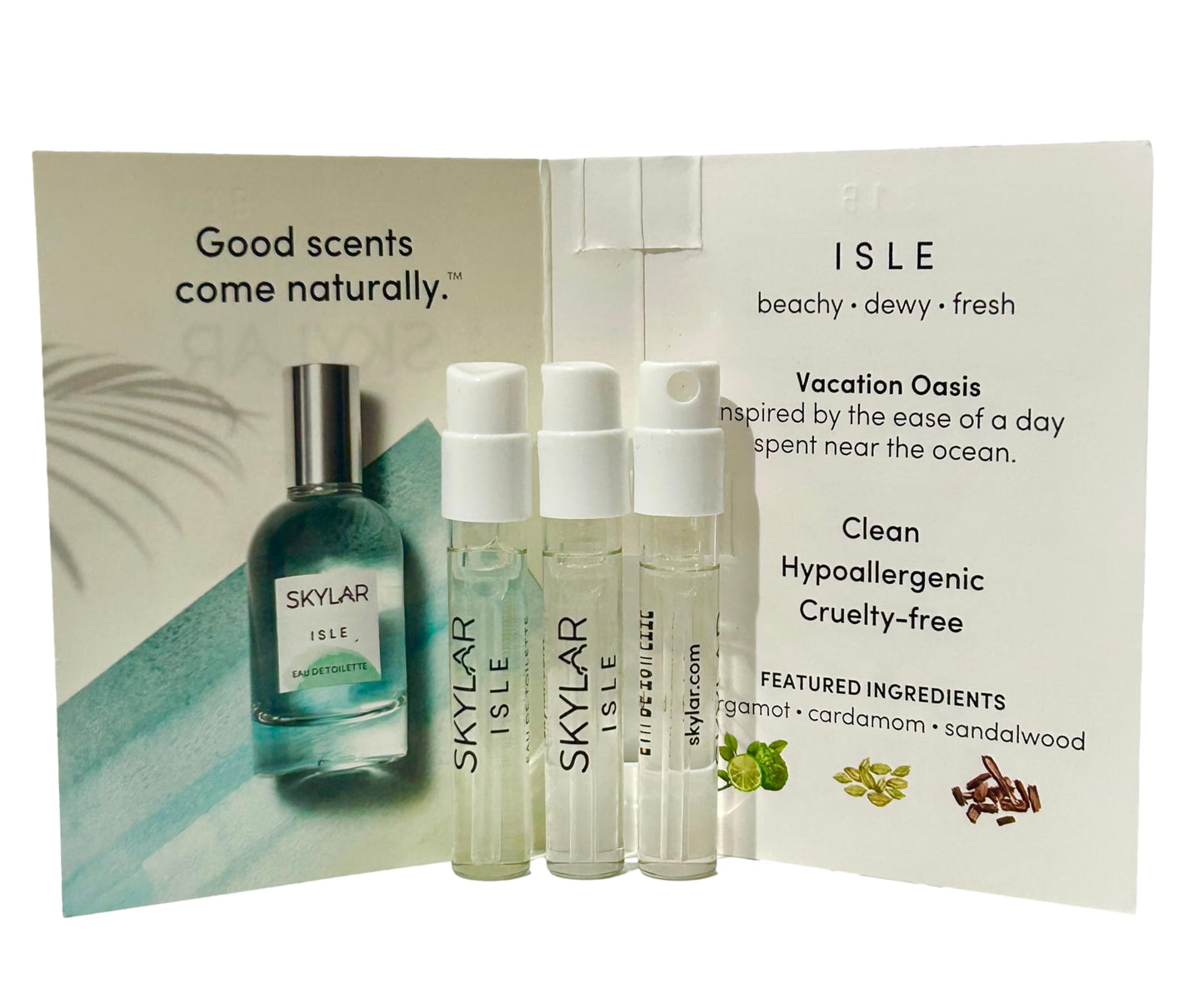 Skylar ISLE Women Sample Perfume EDT 1.5 ml / 0.05 oz - set of 3 - (8405)