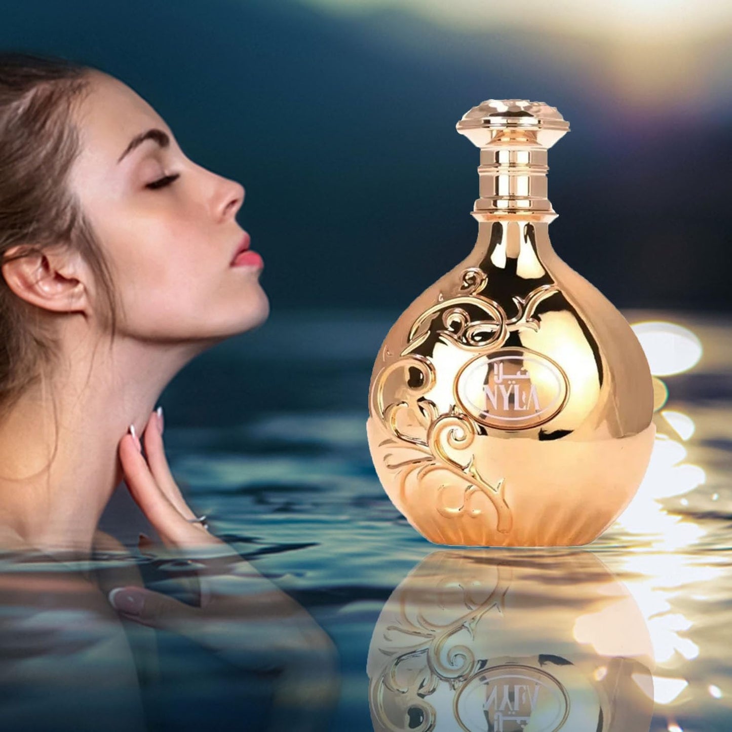 Ny-la Vanielle Eau de Body Spray, Ara-biyat Prestige, Vanilla & Caramel Body Spray, Sweet & Sensual Scent, Long-Lasting Fragrance, For Women, Elegant Rose Gold Bottle, 2.7 fl oz (Rose gold)