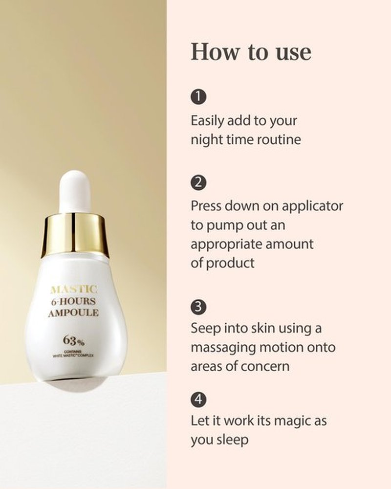 Mastina Mastic Ampoule (Dropper Type, 0.5fl oz) - Dark Spot Remover Face Serum for Even Skin Tone. Fermented Mastic Gum. White Mastic Complex 63% + Tranexamic Acid 2% + Niacinamide 5%