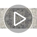 9x12 Machine Washable Area Rug - Soft Cream and Blue Vintage Medallion Style