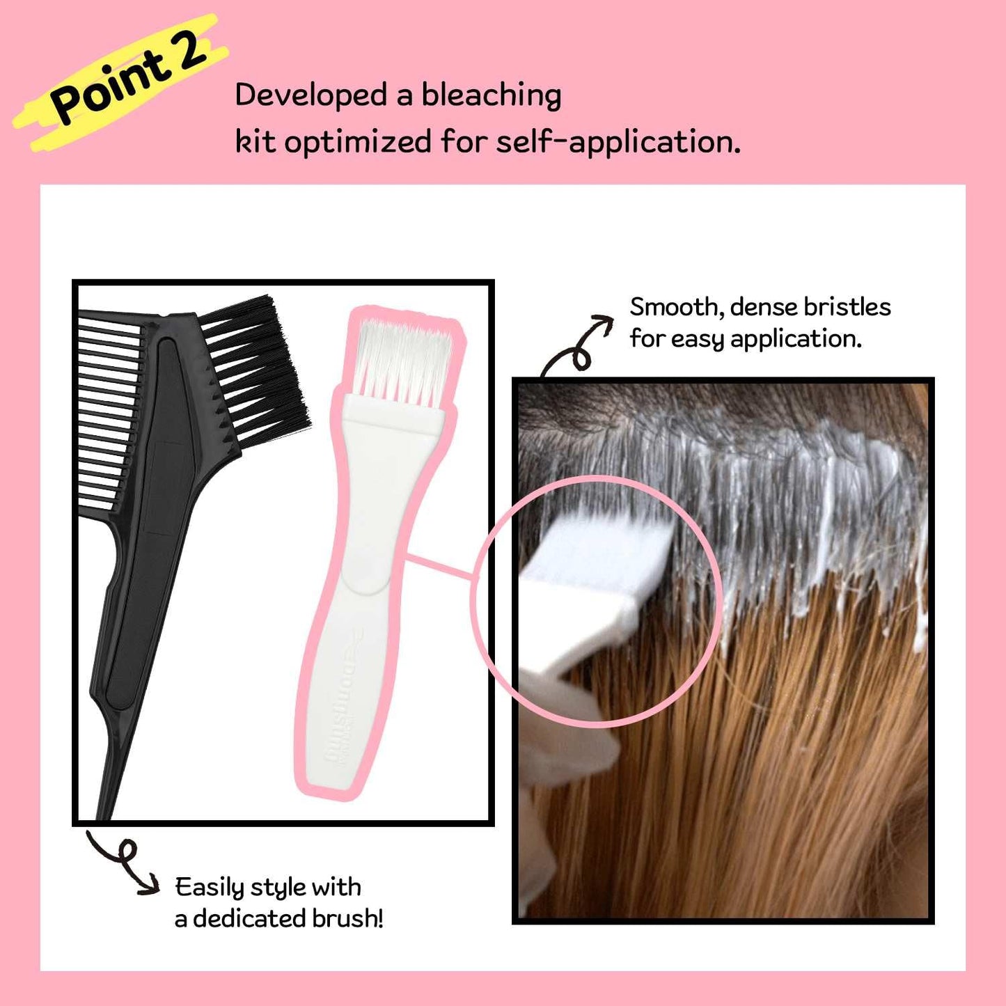 eZn Highlight Hair Bleach Kit, 4.23oz Korean Cruelty-Free Hair Lightener, Lifts Up to 6 Levels, Includes Tint Tray, Brush, and Complete Lightening System