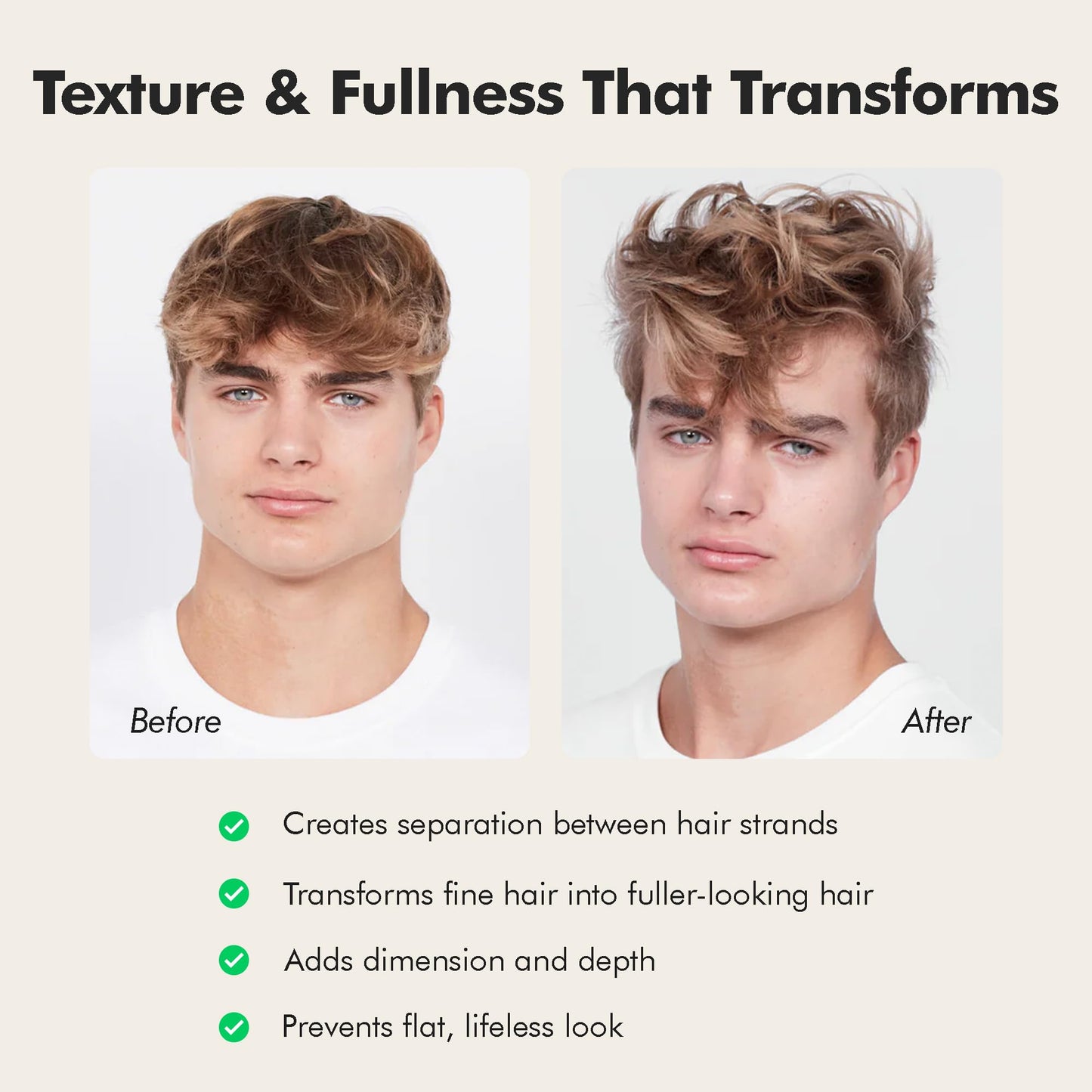Aberlite Grit + Grace Hair Texture Powder for Men & Women - Styling Texturizing Volume Powder, Volumizing Hair Products, Matte Finish