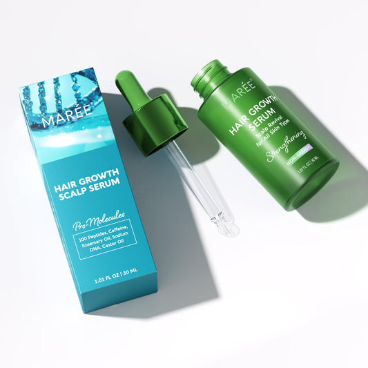 MAREE Hair Growth Serum - Scalp Revival with 100 Peptides for Lightweight Botanical Care
