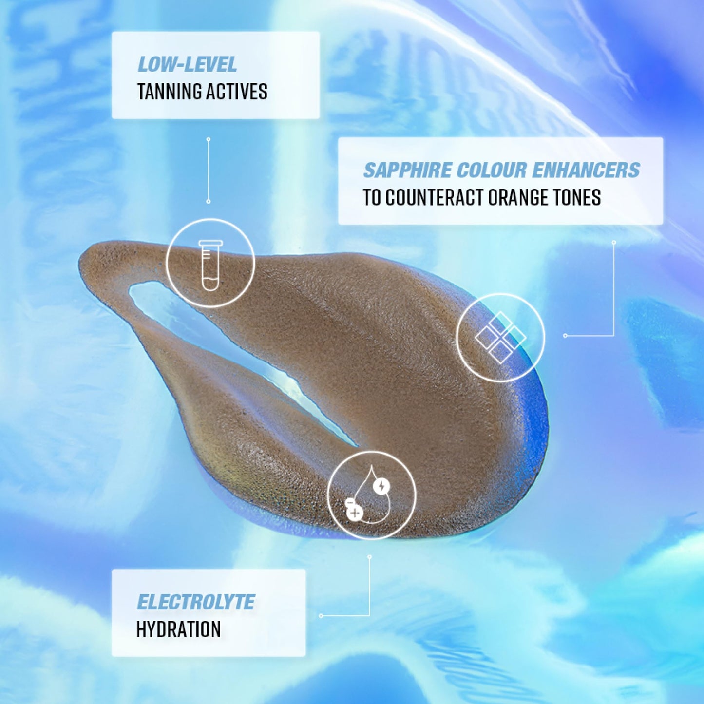 Bondi Sands Technocolor Sapphire 1 Hour Express Self Tanning Foam|Best for Fairer Skin Tones Looking to Achieve a Natural, Cool Toned Tan|6.76 fl. oz.