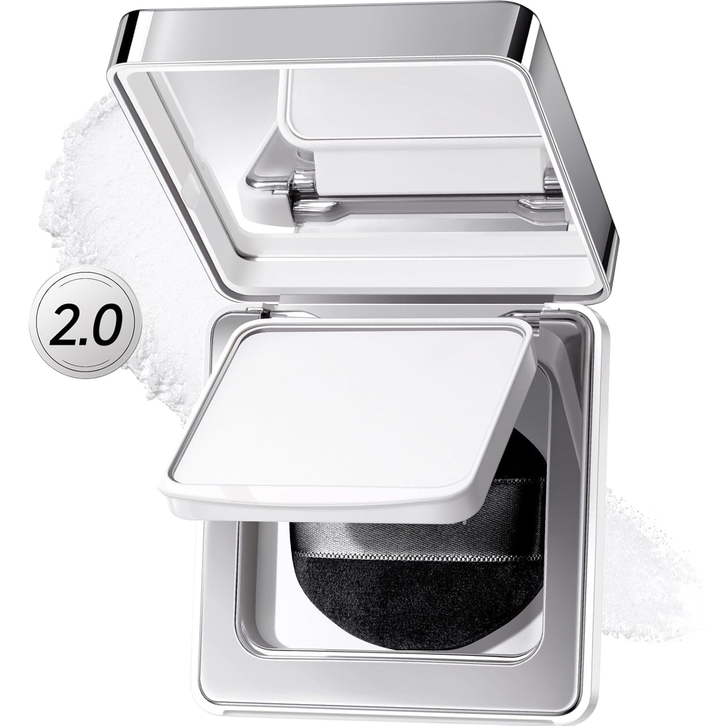 CARSLAN 2.0 Waterproof Translucent Setting Powder - Long-Lasting Oil Control Compact Makeup for Oily Skin, 0.28oz