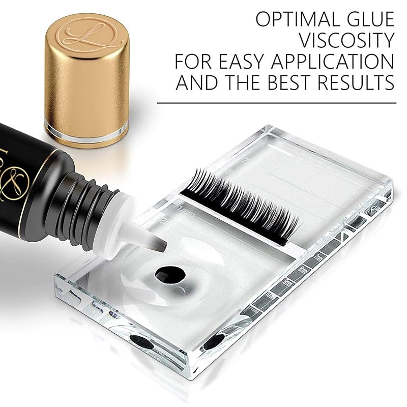 LONRIS Platinum Extra Strong Eyelash Extension Glue 5 ml – 8-9 Weeks Hold, 0.5-1s Dry Time