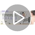 Rechargeable 8-Inch Double-Sided Wall-Mounted Makeup Mirror with 30X Magnification