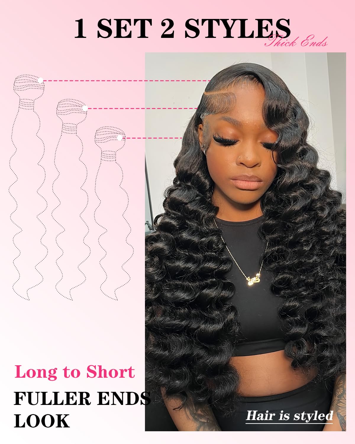 Loose Wave Bundles Human Hair 24 26 28 Inch 100% Real Human Hair Unprocessed Brazilian Virgin Loose Deep Wave Bundles Human Hair Remy Hair Extension Natural Color