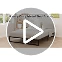 Richwanone Queen Bed Frame 8 Inch Heavy Duty Metal Platform Bed Black - Variation of THIS listing