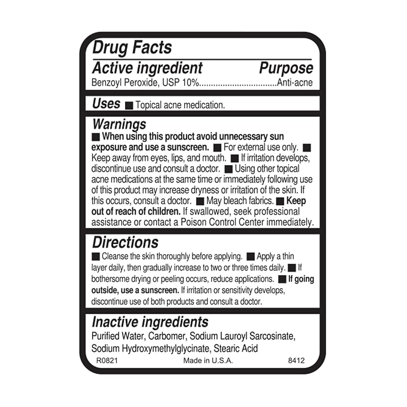 Replenix 10% BP Acne Gel – Medical-Grade Benzoyl Peroxide Spot Treatment (2 oz) – Variation: 10% Gel
