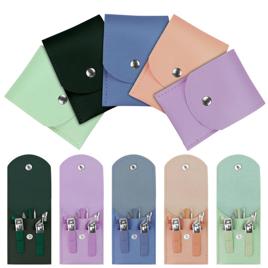 Manicure Set Bulk, Nail Clippers Kit Stainless Steel Fingernail Clippers Set, Sturdy Nail Tip Cutter Trimmers Professional Grooming Toenail Clippers Personal Pedicure Kits Gift (10 Pack 9 in 1)