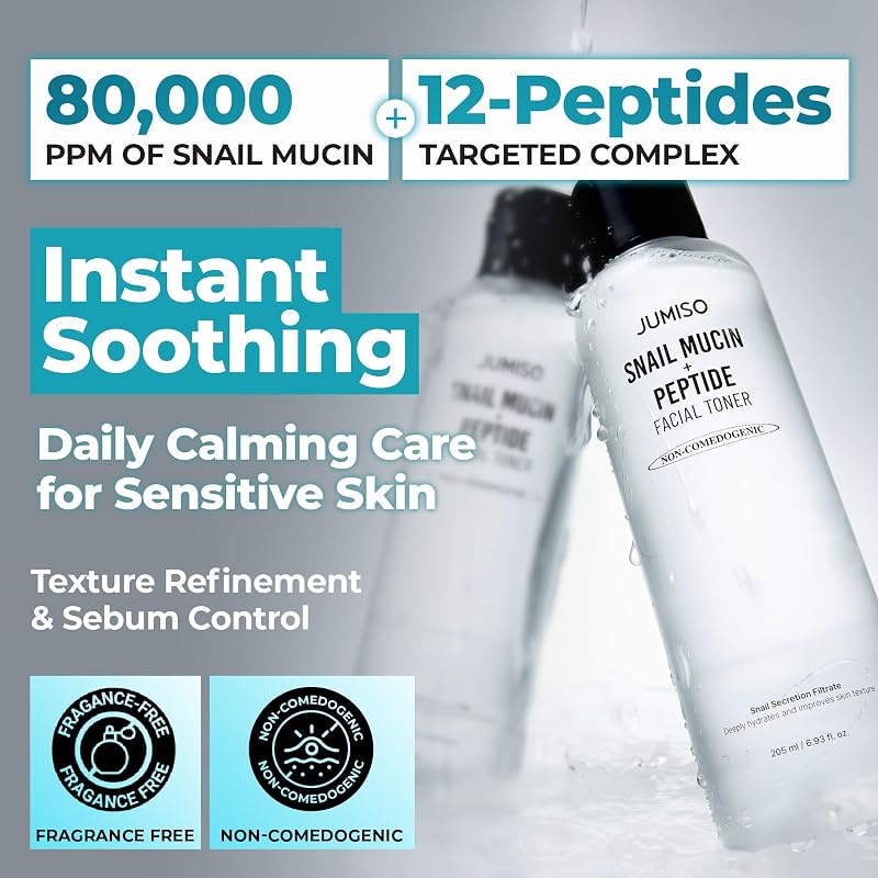Snail Mucin + Peptide Toner for Oily Skin – 6.93 fl oz