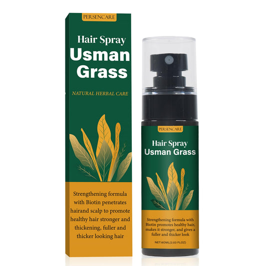 Usman Natural Grass Hair Serum Spray - Reverse Thinning, Boost Growth & Darkening, Scalp Care, Usma Mist for Women & Men