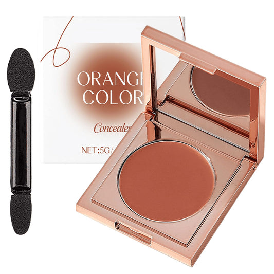 Roze France Under Eye Corrector, Roze Under Eye Corrector, Undereye Color Corrector, Colored Clay Eye Corrector for Women, Long Lasting Foundation, For All Skin Types (Orange, 0.18 OZ)