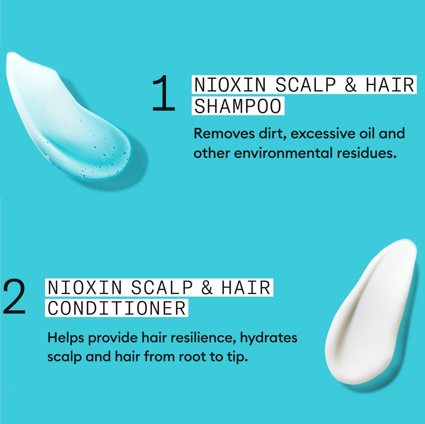 Nioxin Duo Kit | System 3 Scalp + Hair Thickening Shampoo & Conditioner, 10.1 Fl Oz Each | For Colored, Dry, & Damaged Hair with Light Thinning