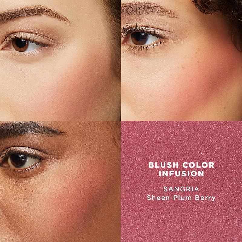 Laura Mercier Blush Color Infusion Powder Duo - Sangria Sheen Plum Berry 0.2 oz