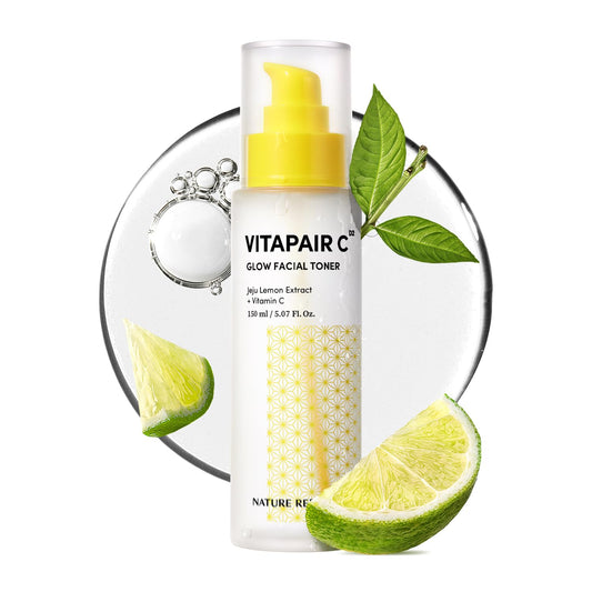 Nature Republic Vitapair C Glow Facial Toner - Vitamin Toners for Face, Hydrating Skin Care for Women, Niacinamide Korean Skincare, Clean, Clear Moisturizing, Gentle Natural Beauty, 150ml / 5.07 fl oz