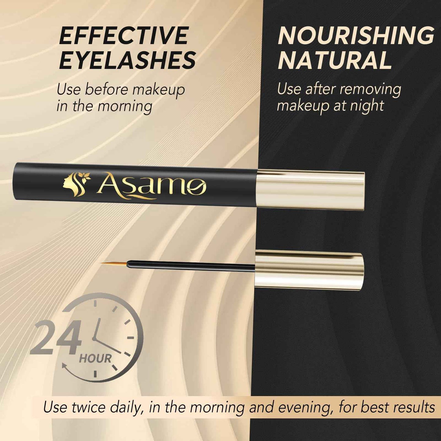 Eyelash Growth Serum – 15 Plant Extracts for Longer Lashes, Natural Beauty Enhancement,eye lash serum growth