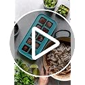 Souper Cubes Blueberry Silicone Freezer Molds Set for Meal Prep & Storage