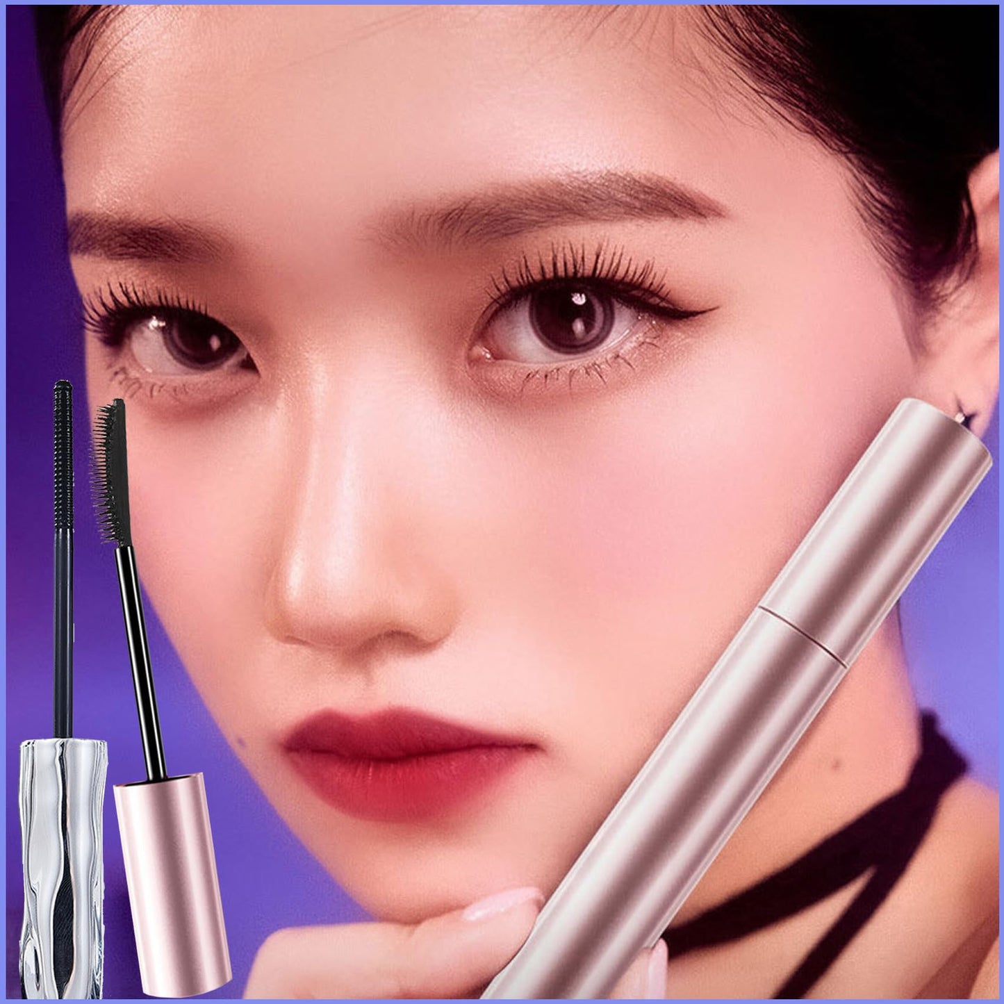 Gloryboom Mascara,Relaxrich Waterproof & Sweatproof Lengthening & Curling Mascara (A-2brown)