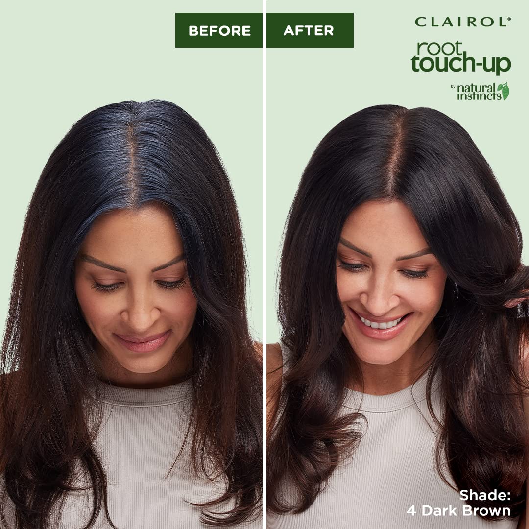 Clairol Root Touch-Up by Natural Instincts Permanent Hair Dye, 2 Black Hair Color, Pack of 1