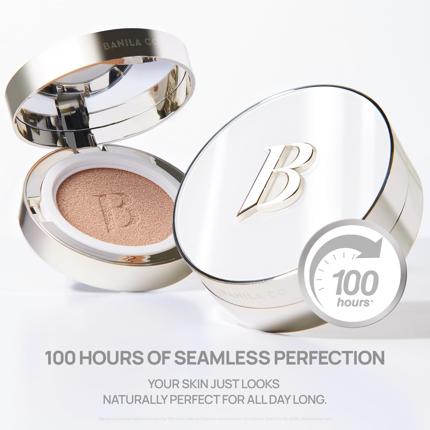 BANILA CO Covericious Ultimate Cover Cushion | Up to 100HR Long-Wear Foundation | 20 Shades for All Skin Tones | Matte & Lightweight Finish | Korean Cushion Foundation (14g / 0.49 oz), 24C SAND