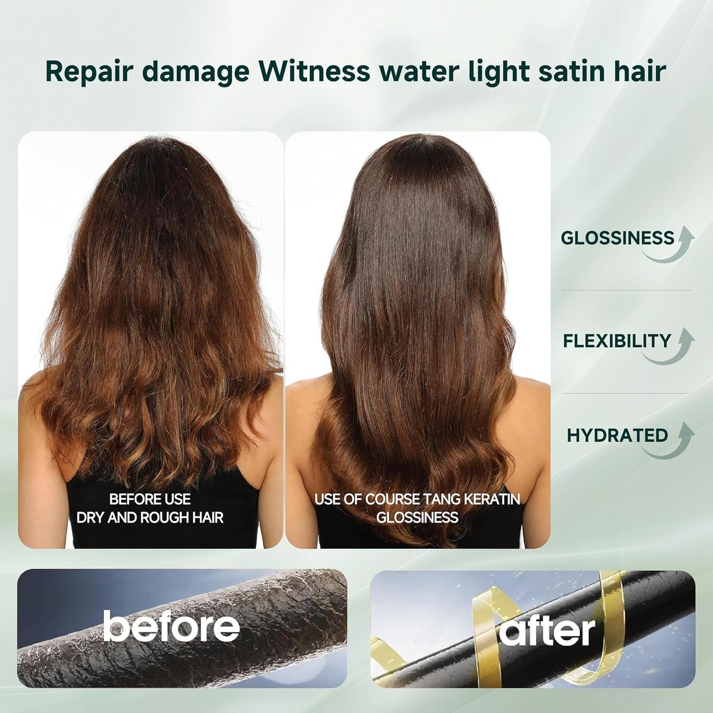 Peptide Keratin Hair Conditioner, Hair Nourishing Mask,Deep Conditioning Hair Mask,Hair Treatment for Lasting Shine and Smoothness for Dry Damaged Hair (2 Pcs)