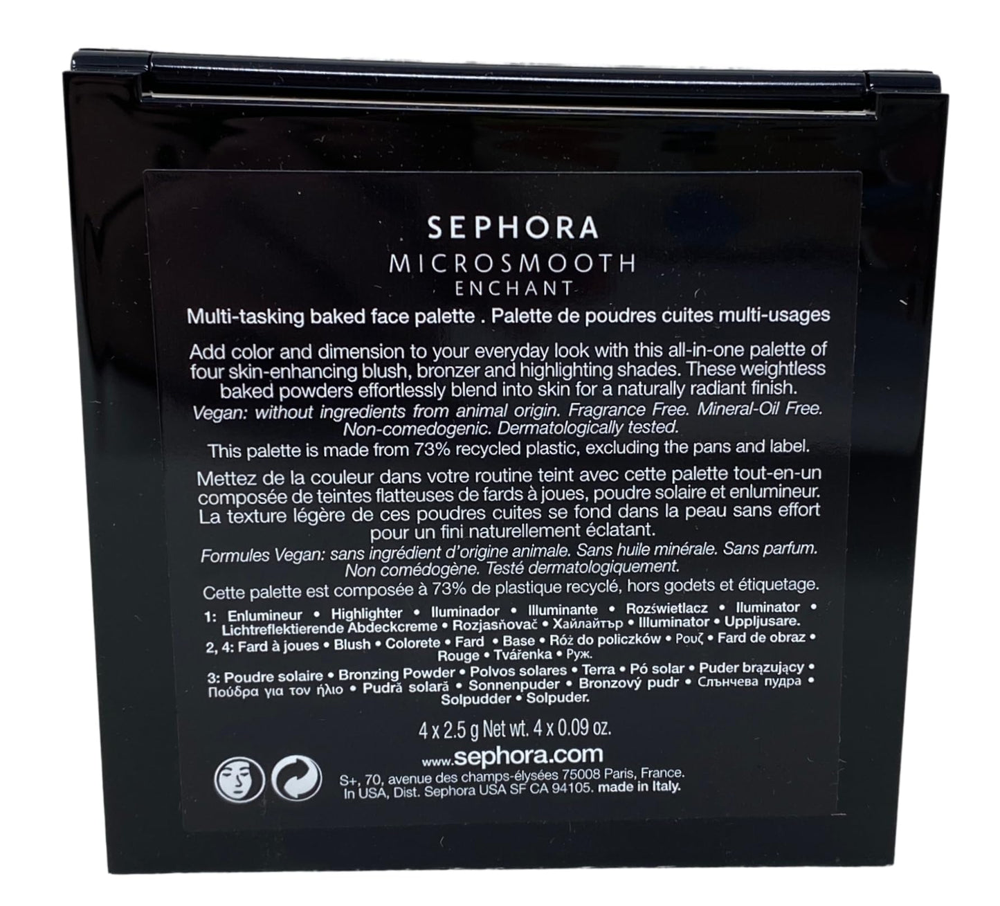 SEPHORA COLLECTION Microsmooth Multi-Tasking Baked Face Palette - Enchant -