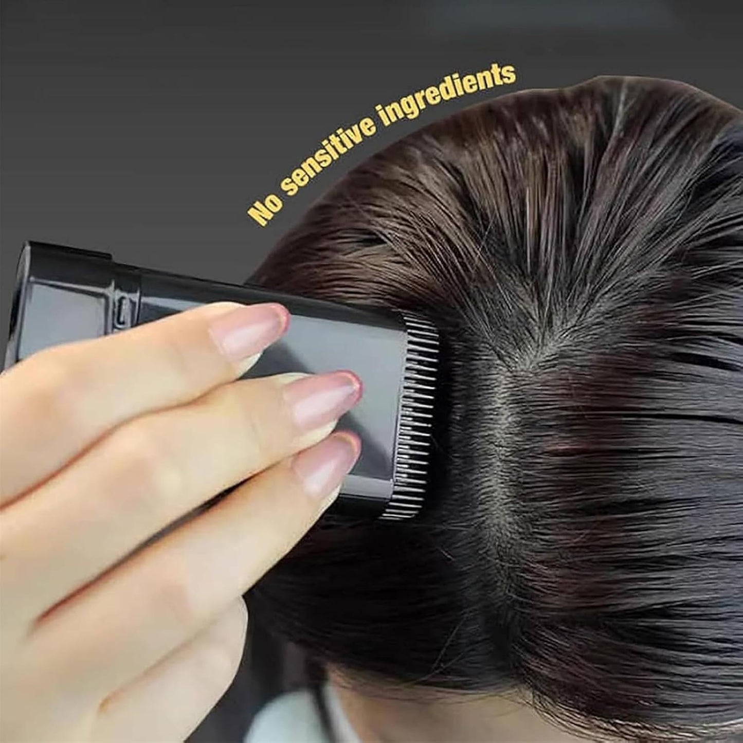 Waterproof Hair Dye Comb | Instant Gray Root Touch-Up Stick, Sweat-Proof & Travel-Friendly Hair Color Stick with Built-in Comb