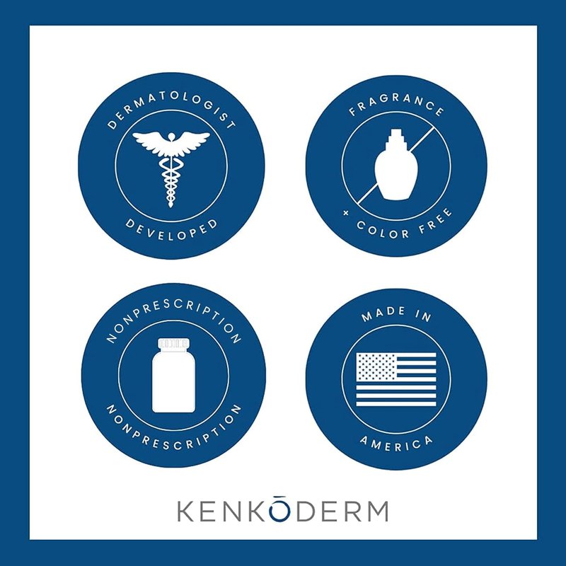 Kenkoderm Psoriasis Dead Sea Mud Soap with Argan Oil & Shea Butter, Natural Exfoliating Body & Face Cleanser for Sensitive Skin, Fragrance & Color-Free, 4.25 Ounce, 1 Bar