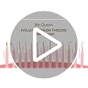 Ms.Queen Fiber Tip Eyelash Tweezers for Extensions & Volume Fans